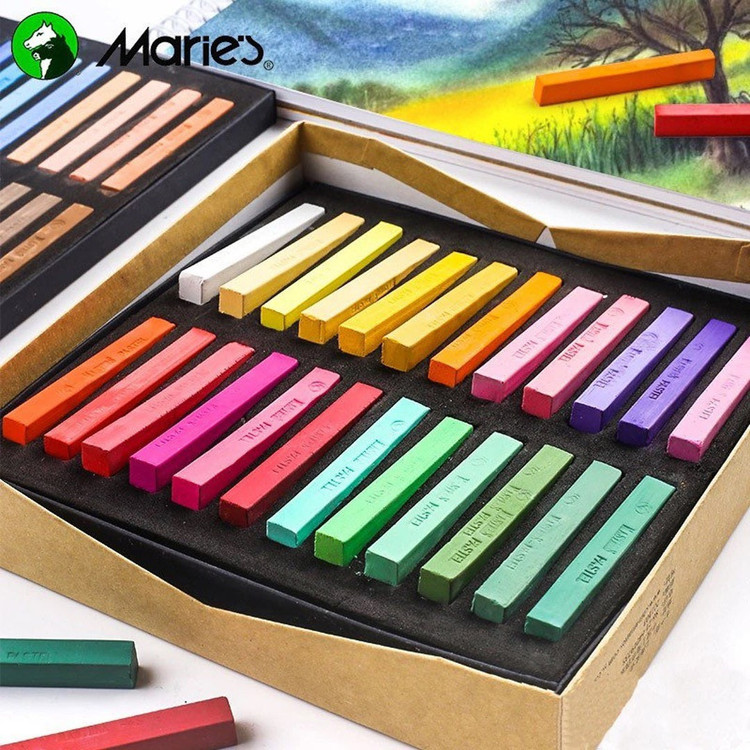پاستل گچی 48 رنگ ماریس