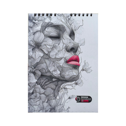 دفتر طراحی A4 کرافت 80 برگ گلچهره