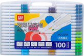 ماژیک اکرولیک 100 رنگ کیفی