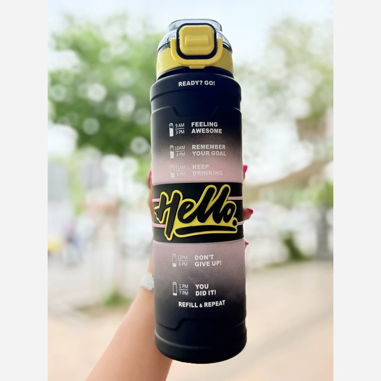 قمقمه اسپرت نشکن یک لیتری Hello