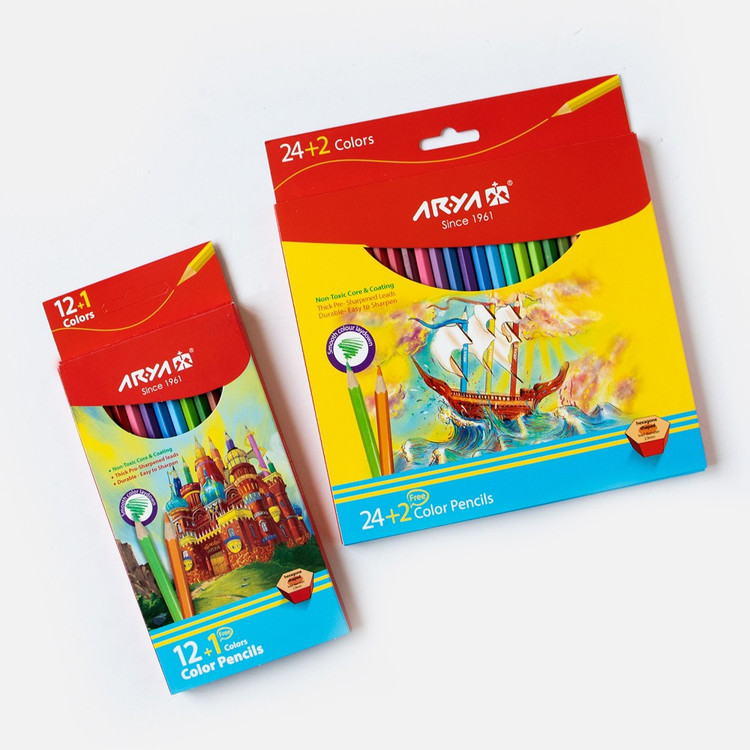مداد رنگی 2+24 رنگ آریا