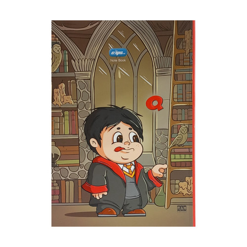 دفتر مشق 80 برگ کلیپس مدل کتابخانه کد 0049-119